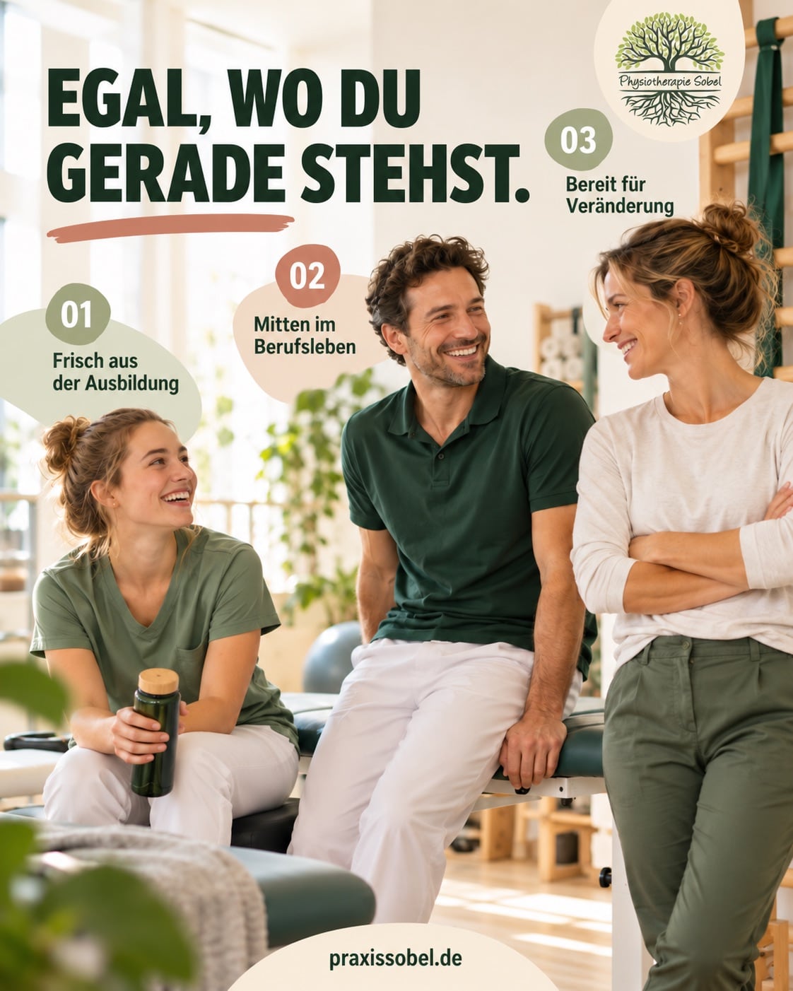 Egal, wo du gerade stehst